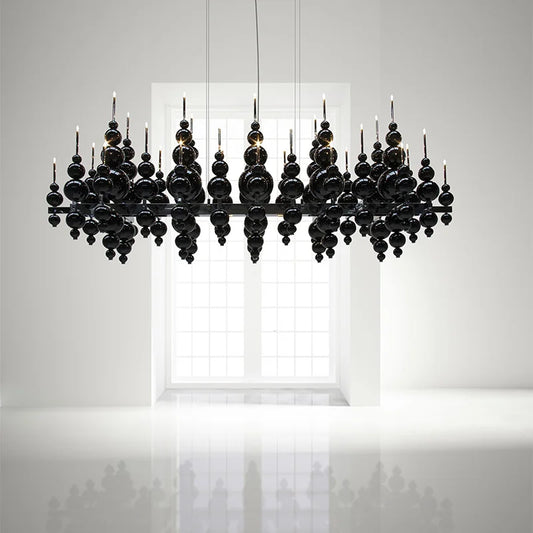 Modern Bubble Chandelier Light Fixture Luxury Hanging Lamps over Table